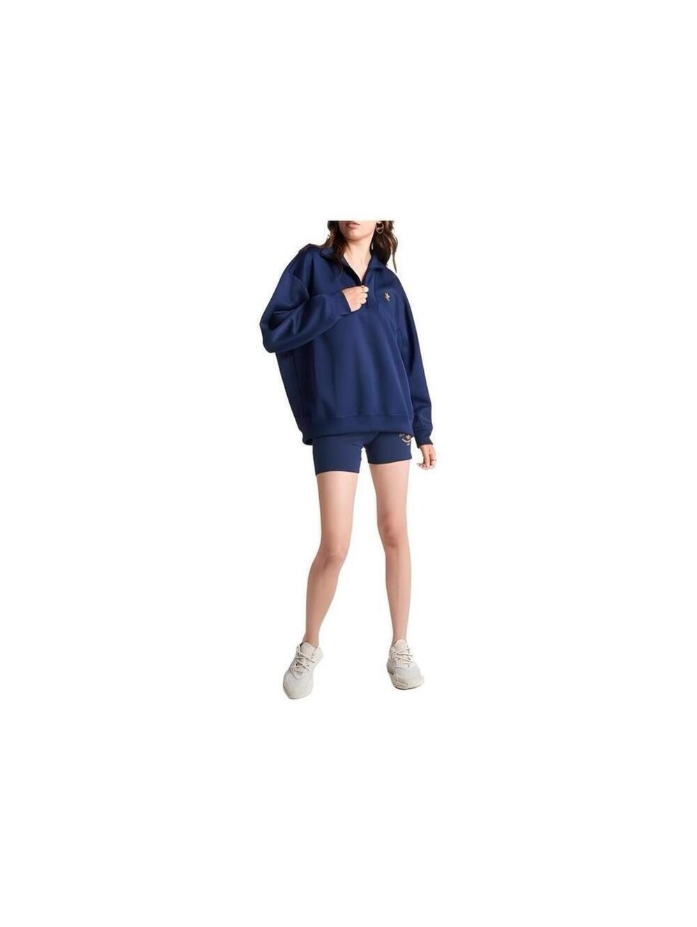 Adidas ADICOLOR CLASSICS Originals Oversized Half-Zip Screw Sweatshirt Women - Picture 2 of 11